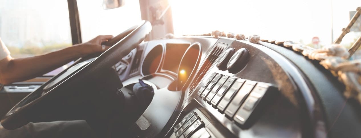 truck interior driving cabin